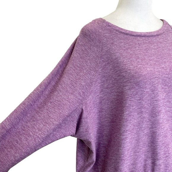 Outdoor Voices Cropped Short Soft Comfy Crew Sweatshirt Sweater Purple size XXL - Picture 2 of 6